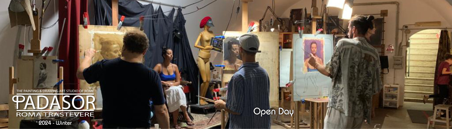 Artist Studio Rome Photo Gallery – The Painting & Drawing Art Studio of Rome